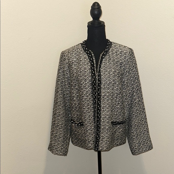 Cynthia Rowley Black and White Blazer Classic Elegance - Picture 1 of 4